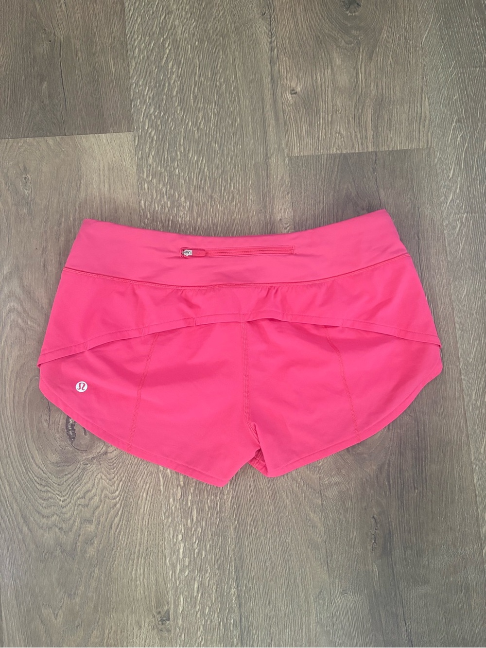 lululemon athletica Hot Pink Athletic Shorts with Back Zip